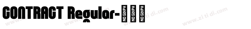 CONTRACT Regular字体转换